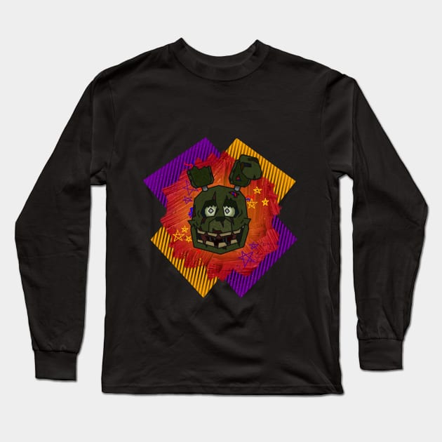 Springtrap Icon Long Sleeve T-Shirt by The Cat that Draws